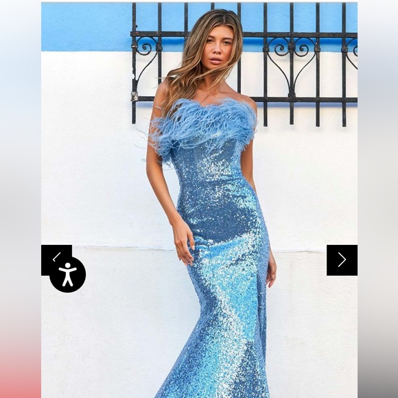 Sherri Hill Dresses & Skirts - Sherri Hill sequin feather dress